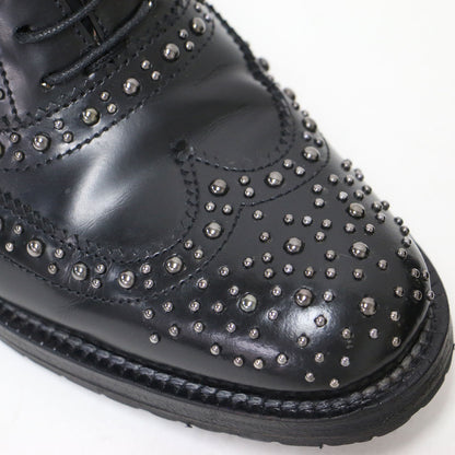 バーウッド メット ウィングチップ レースアップ シューズ / BURWOOD MET ドレスシューズ スタッズ付き カーフレザー