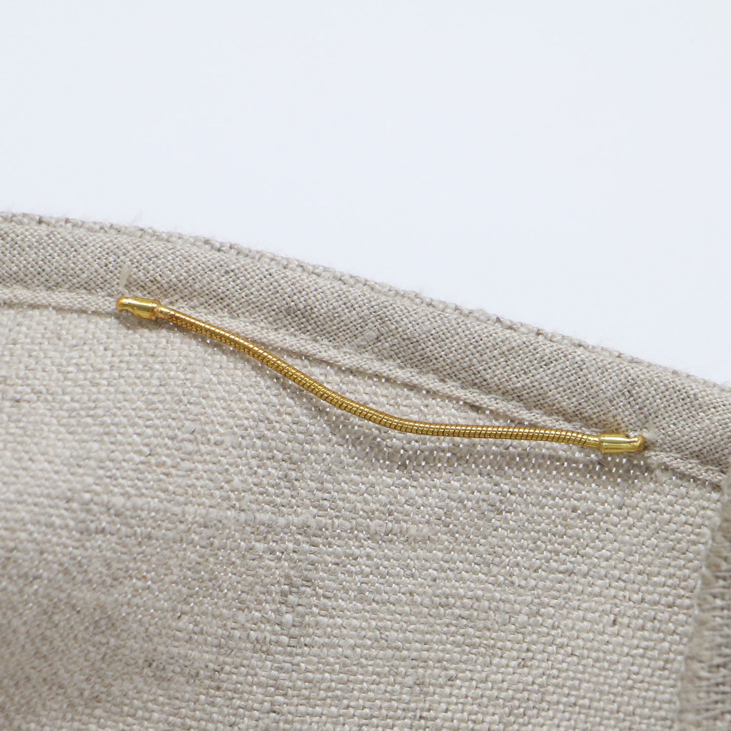 リネン ロング キャミワンピース / Vネック フレア ラップ