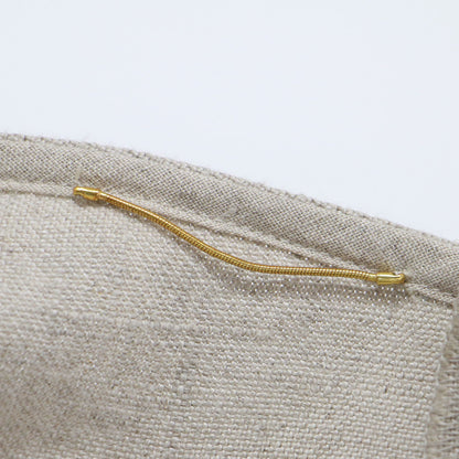 リネン ロング キャミワンピース / Vネック フレア ラップ