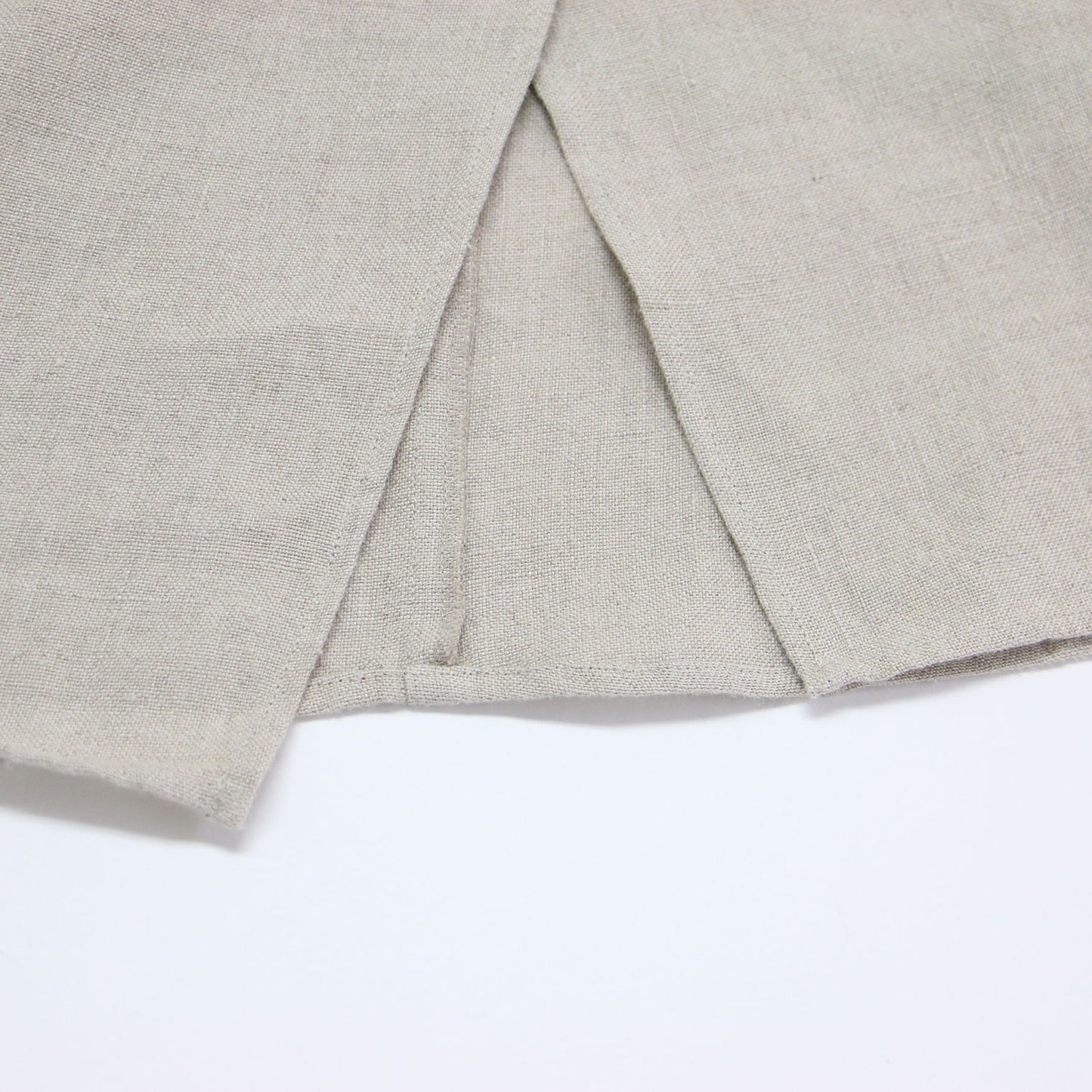 リネン ロング キャミワンピース / Vネック フレア ラップ