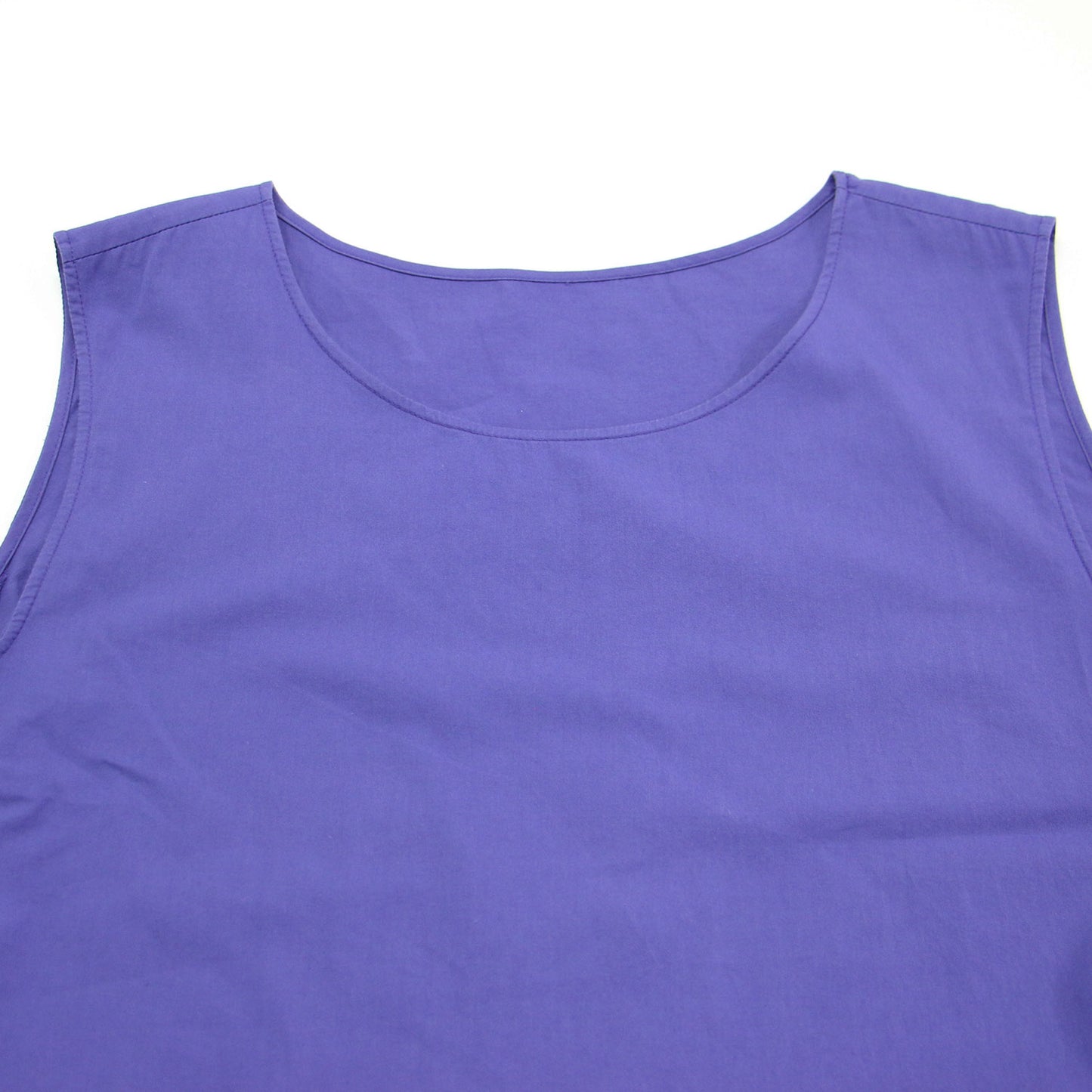 23春夏 コンパクト コットン ツイル ノースリーブ マキシ ワンピース / ロング丈 フレア