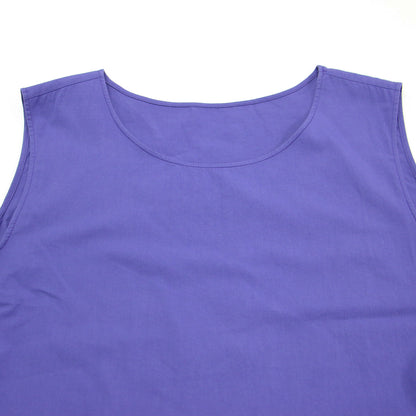 23春夏 コンパクト コットン ツイル ノースリーブ マキシ ワンピース / ロング丈 フレア