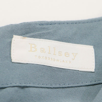 22年春夏 レーヨン リネン タンブラー バックタック ワンピース / ロング丈 フレンチスリーブ Vネック Iライン