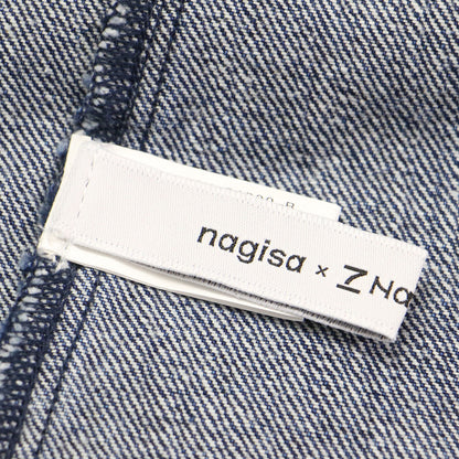 × nagisa ×7NaNatural 24秋冬 クロップド デニム トップ / CROPPED DENIM TOP ビスチェ ショート丈 コットン