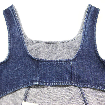 × nagisa ×7NaNatural 24秋冬 クロップド デニム トップ / CROPPED DENIM TOP ビスチェ ショート丈 コットン