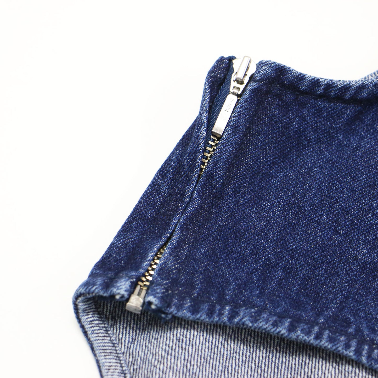 × nagisa ×7NaNatural 24秋冬 クロップド デニム トップ / CROPPED DENIM TOP ビスチェ ショート丈 コットン