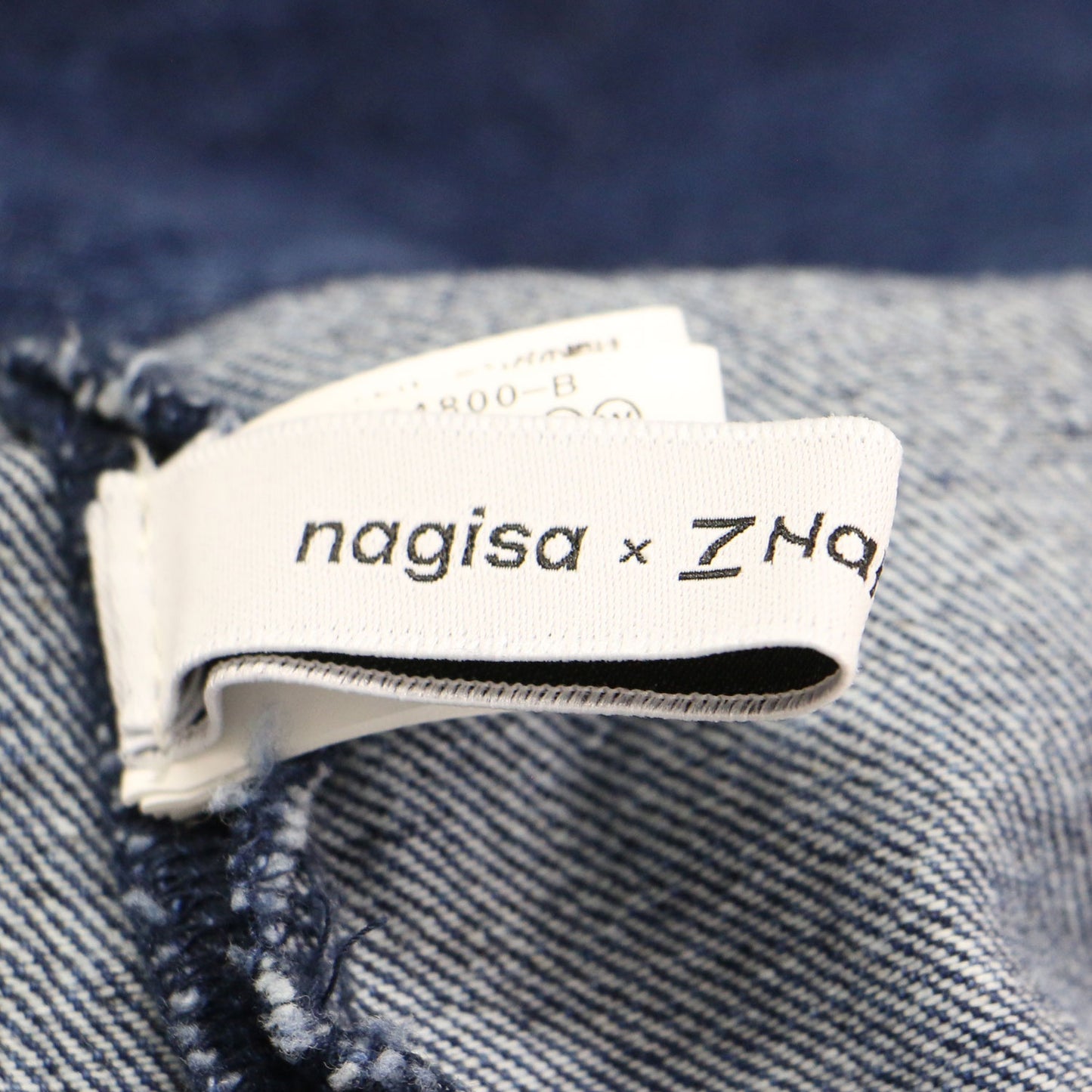 × nagisa ×7NaNatural 24秋冬 デニム ジャケット / DENIM JACKET ショート丈 セーラーカラー 長袖 リボンタイ コットン