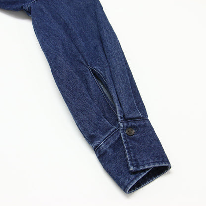 × nagisa ×7NaNatural 24秋冬 デニム ジャケット / DENIM JACKET ショート丈 セーラーカラー 長袖 リボンタイ コットン