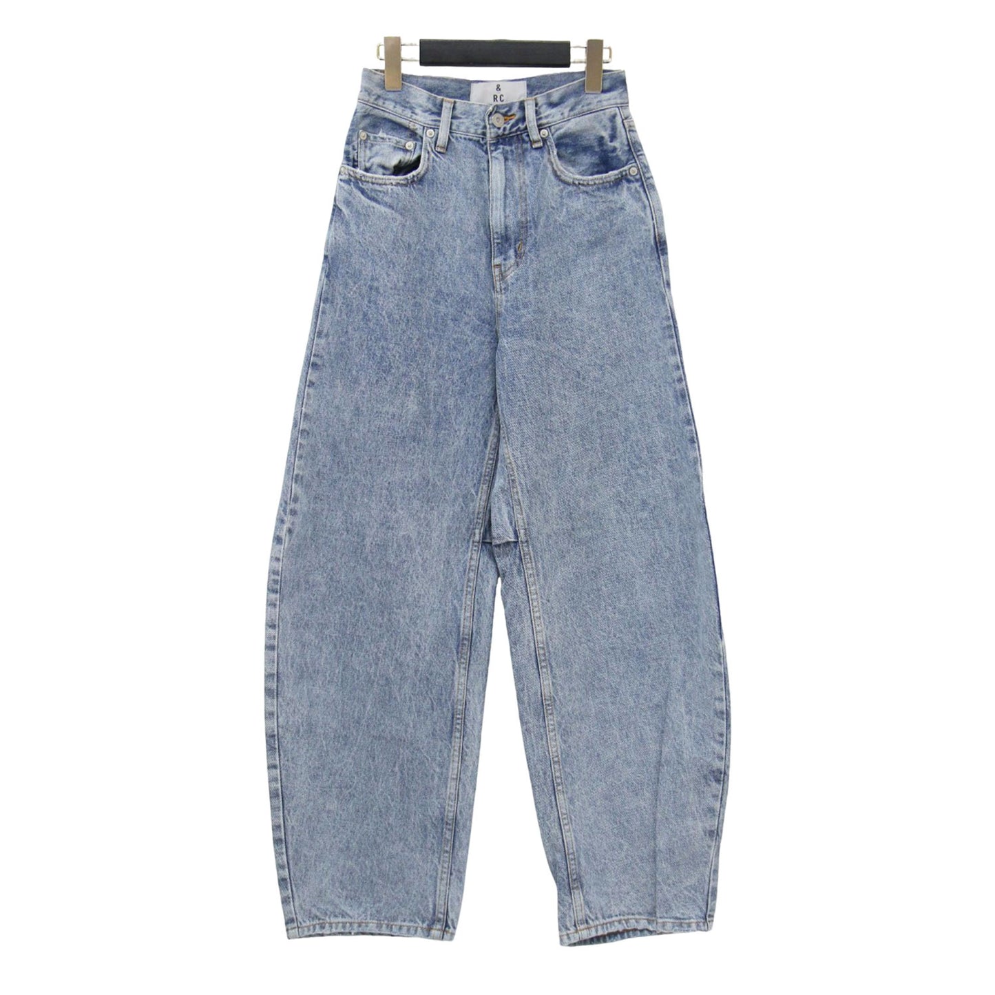 カーブ デニムパンツ / ワイド ハイウエスト コットン