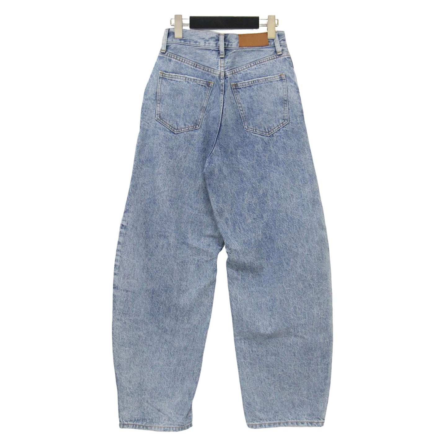 カーブ デニムパンツ / ワイド ハイウエスト コットン