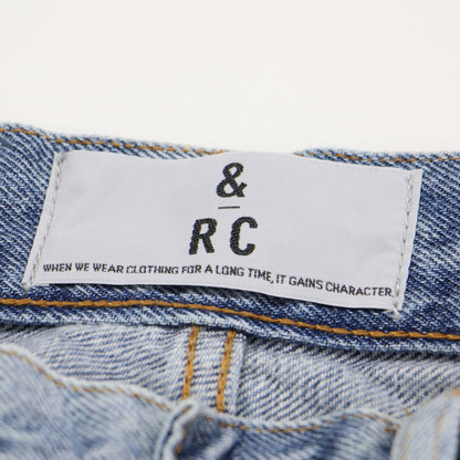 カーブ デニムパンツ / ワイド ハイウエスト コットン