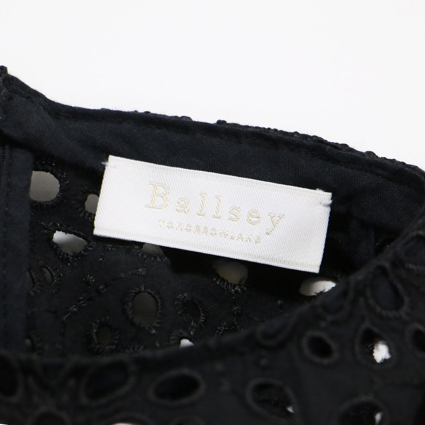 23春夏 サークルフラワー エンブロイダリー ティアード ブラウス / シャツ 半袖 クルーネック 刺繍 レース コットン