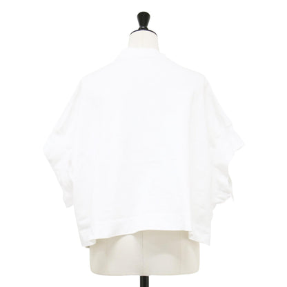 25春夏 フォトプリント フレンチスリーブ Tシャツ / カットソー クロップド丈 クルーネック 半袖 ワイド コットン