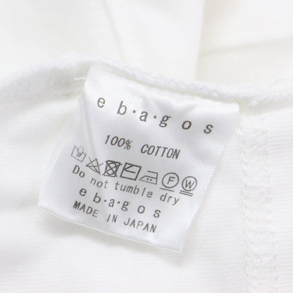 25春夏 フォトプリント フレンチスリーブ Tシャツ / カットソー クロップド丈 クルーネック 半袖 ワイド コットン
