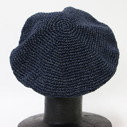 23春夏 ペーパー コットン ベレー帽 / 帽子 クロシェ編み