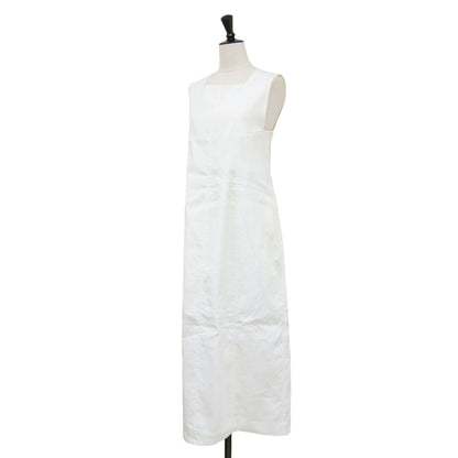 24春夏 コットン ナイロン ピケ スクエアネック ワンピース / ロング丈 ノースリーブ Aライン