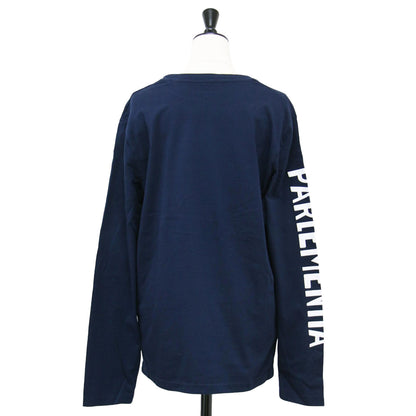 24春夏 ロゴプリント 長袖 Tシャツ / MANCHES LONGUES カットソー クルーネック ロングスリーブ コットン