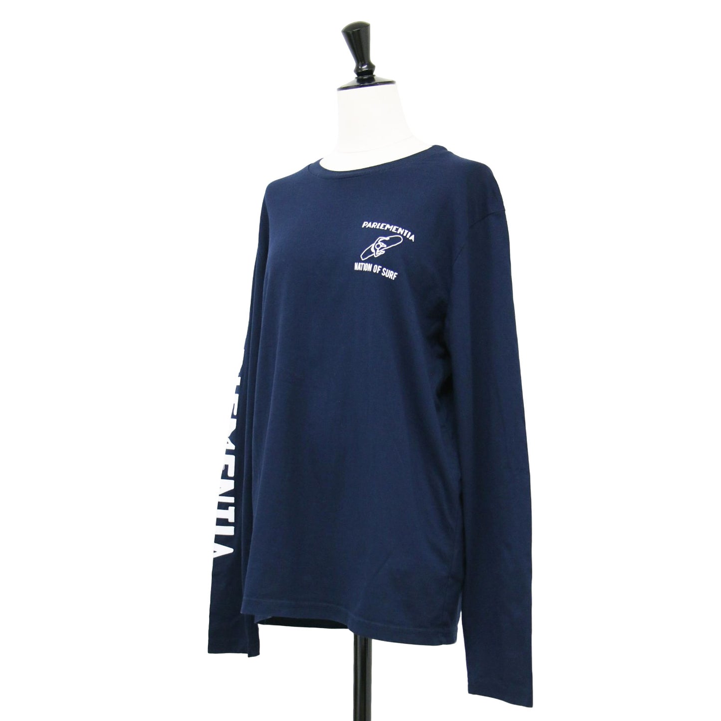 24春夏 ロゴプリント 長袖 Tシャツ / MANCHES LONGUES カットソー クルーネック ロングスリーブ コットン