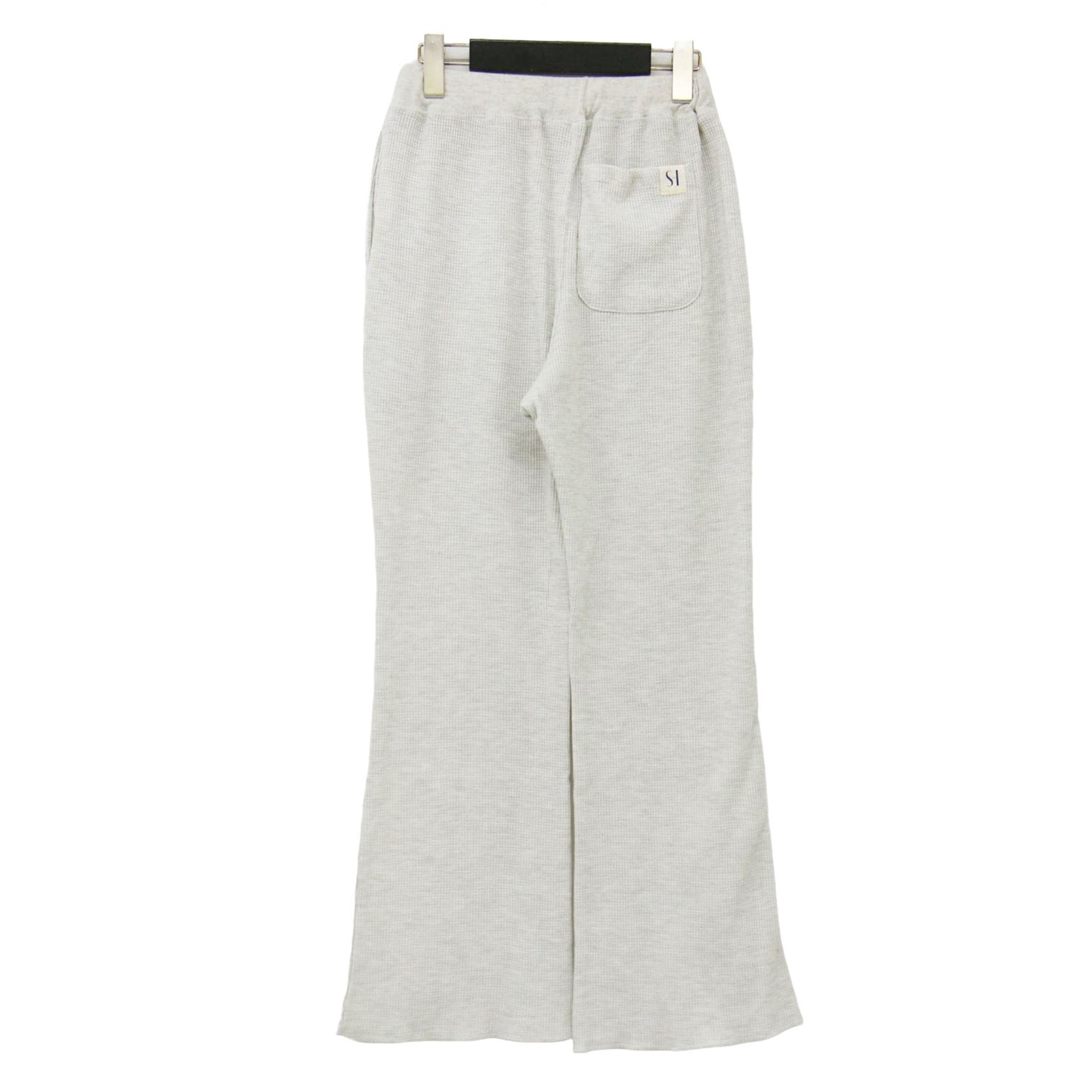 24秋冬 ワッフル セミフレア パンツ / イージーパンツ ウエストゴム ワッフル素材 コットン