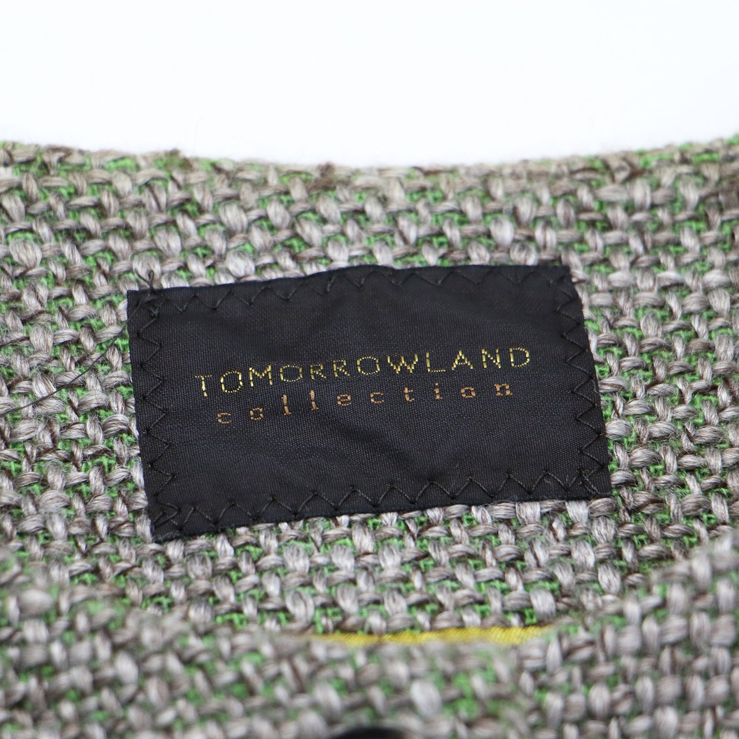 22秋冬 ロービングツイード ノースリーブ ブルゾン / ベスト ショート丈 ノーカラー クルーネック ウール モヘヤ