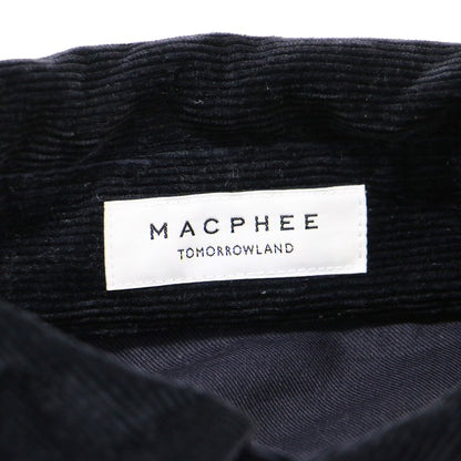 ポリエステル コットン レーヨン コーデュロイ シャツ ブルゾン / ジャケット 長袖 ストレッチ