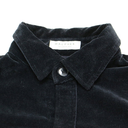 ポリエステル コットン レーヨン コーデュロイ シャツ ブルゾン / ジャケット 長袖 ストレッチ