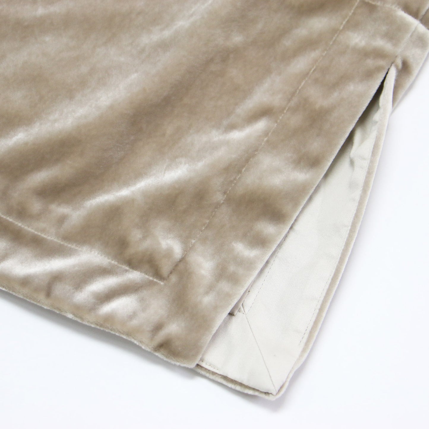 23秋冬 マット ベロア Vネック ベスト / プルオーバー スリット