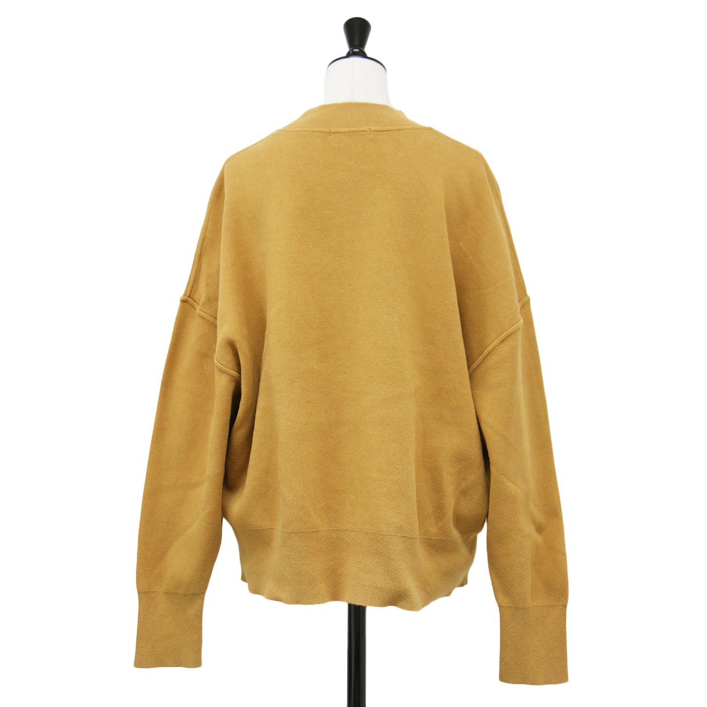 コットン スムース ビルドネック プルオーバー / ニット スウェット 長袖