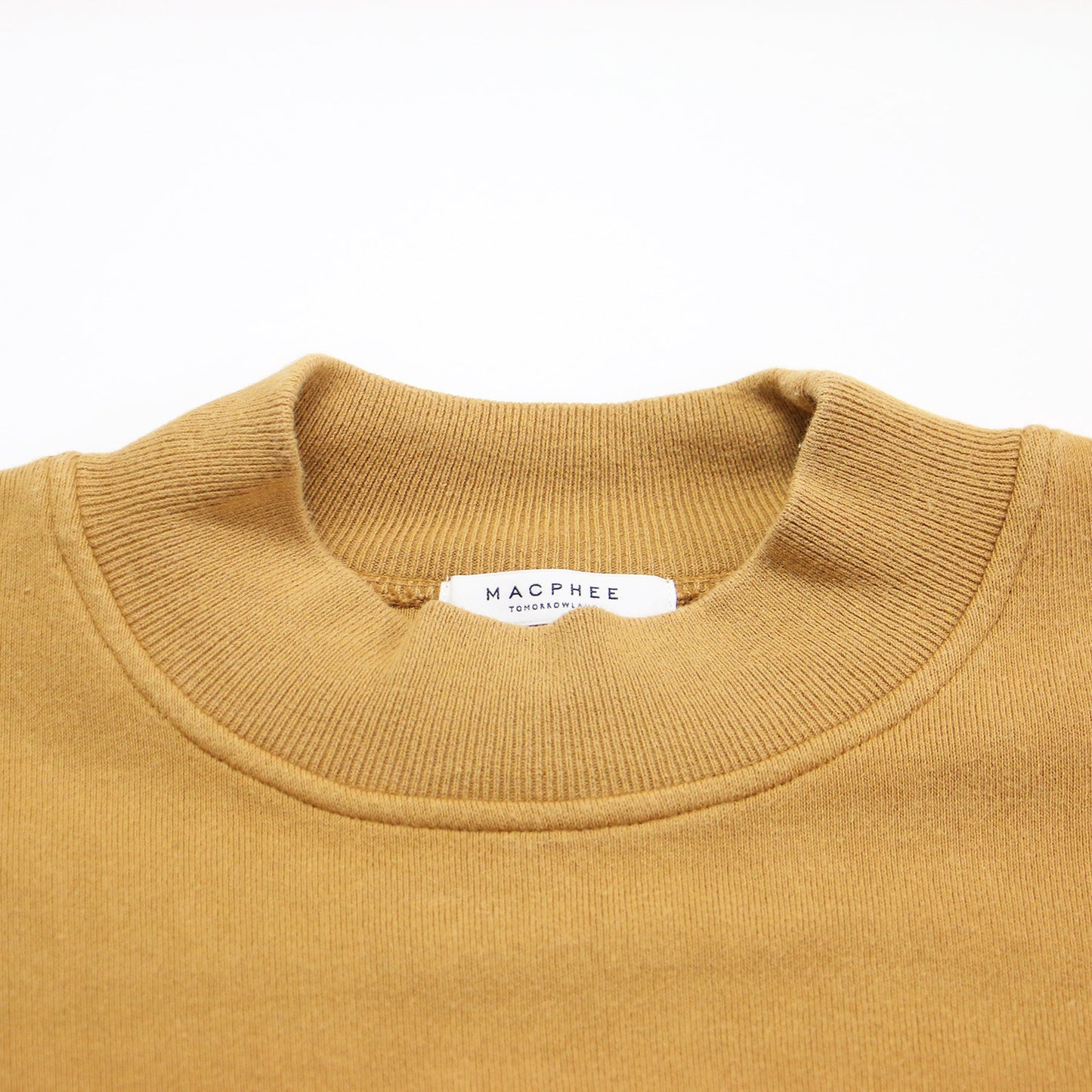 コットン スムース ビルドネック プルオーバー / ニット スウェット 長袖