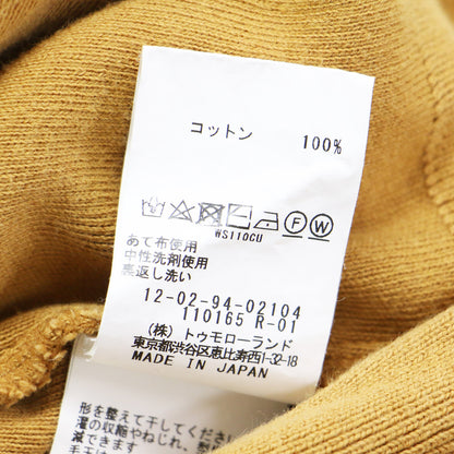 コットン スムース ビルドネック プルオーバー / ニット スウェット 長袖