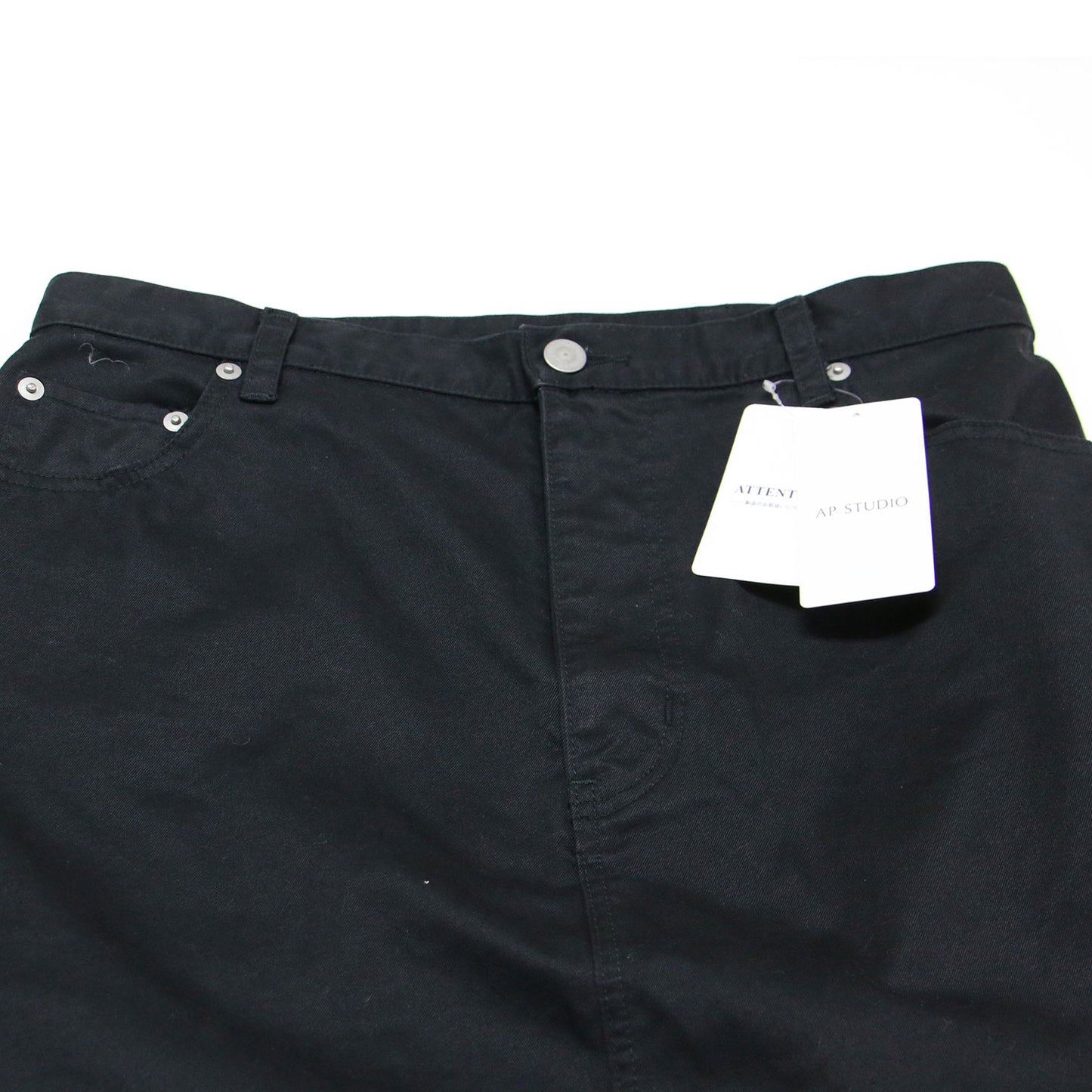 24春夏 ハイカウント コットン マキシ スカート / Iライン スリット