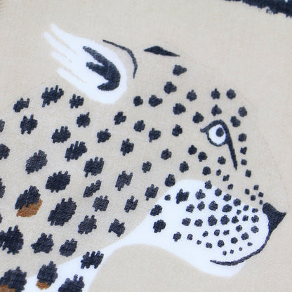 22秋冬 ウール アニマルプリント ストール / SCARF ETOLE 70 MANTRA スカーフ 大判 フリンジ