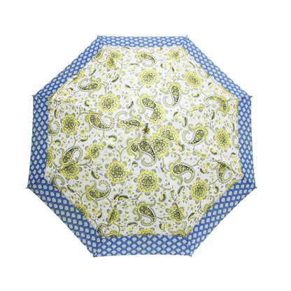 ペイズリー柄 日傘 / バンブーハンドル ロゴ チャーム