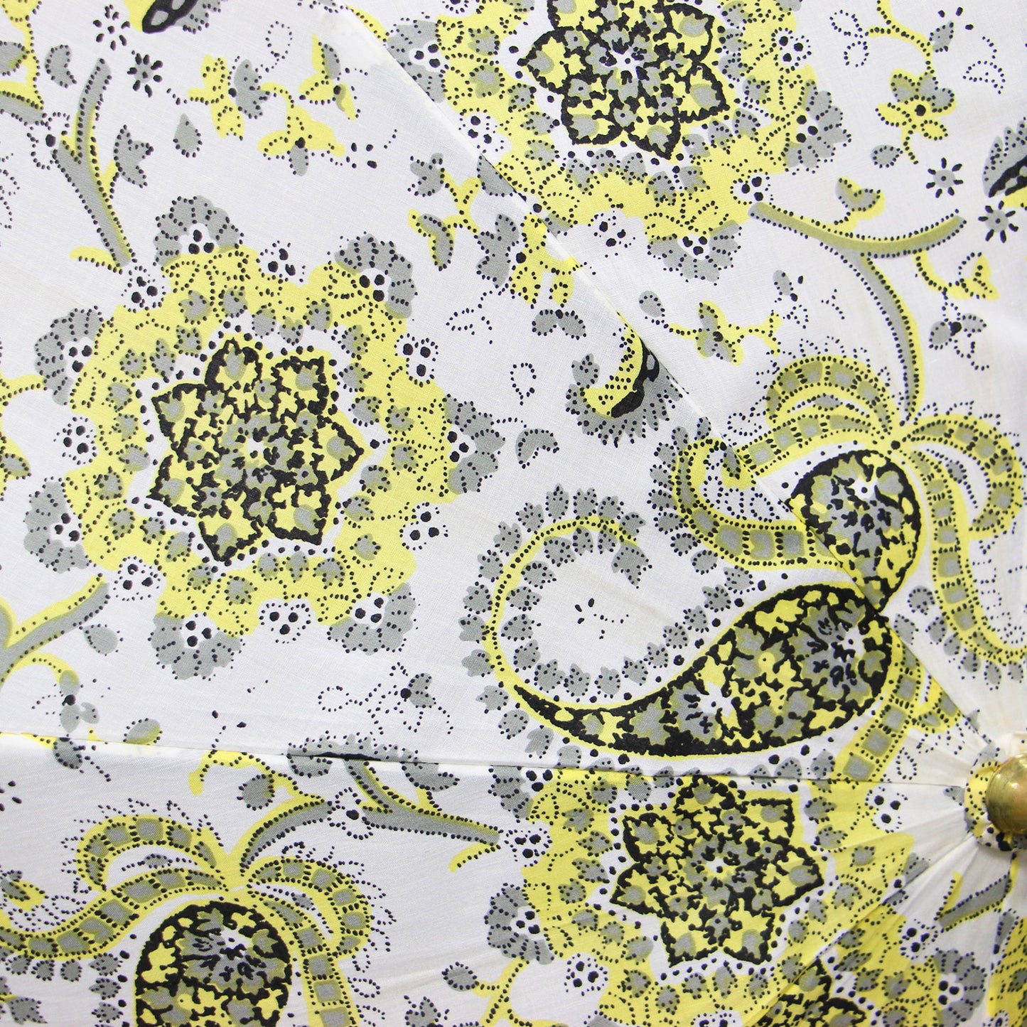 ペイズリー柄 日傘 / バンブーハンドル ロゴ チャーム