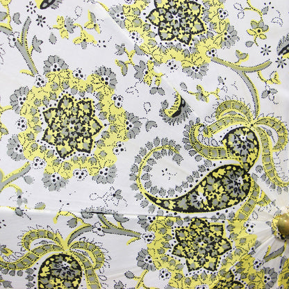 ペイズリー柄 日傘 / バンブーハンドル ロゴ チャーム