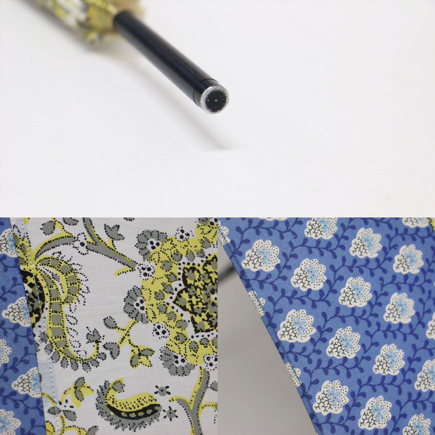 ペイズリー柄 日傘 / バンブーハンドル ロゴ チャーム