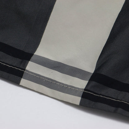 チェック フレア スカート / ロング丈 Aライン タック ウエストゴム