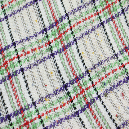 チェック ツイード ロング スカート / Raft Skirt マキシ丈 フレア ベルト コットン ウール シルク