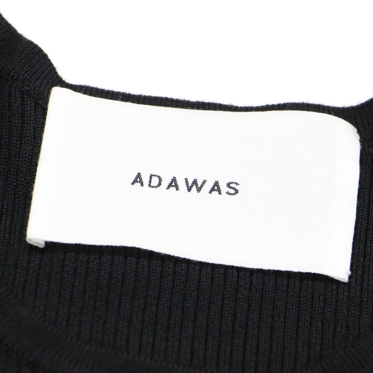 23秋冬 リブニット 切替ワンピース / RIBBED KNIT GATHERED DRESS ドレス 長袖 マキシ丈 ギャザー フレア ウール