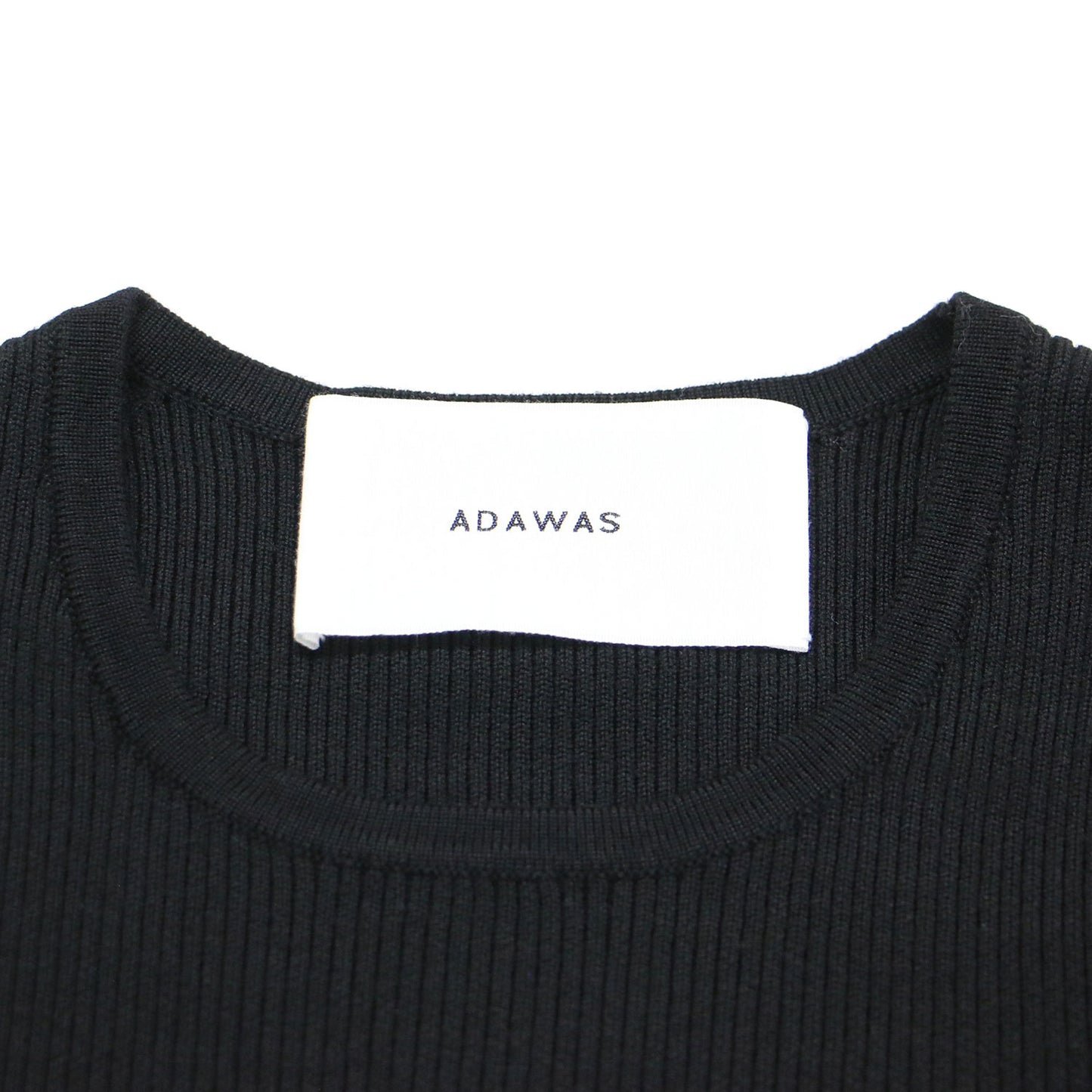 23秋冬 リブニット 切替ワンピース / RIBBED KNIT GATHERED DRESS ドレス 長袖 マキシ丈 ギャザー フレア ウール