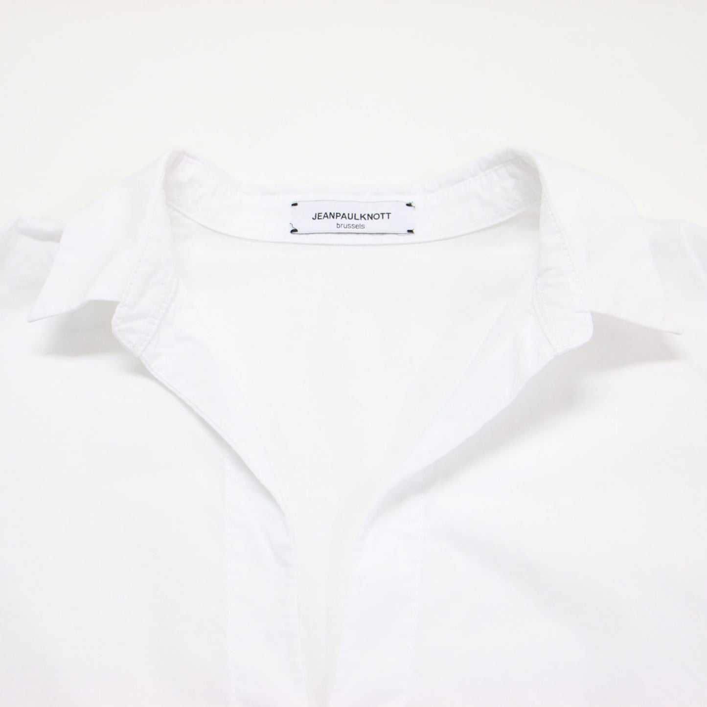 25春夏 ハーフスリーブ スキッパーシャツ / MARINIERE プルオーバー キーネック ワイド コットン