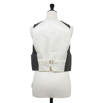 24秋冬 ウール トロピカル ベスト / ジレ Vネック シュート丈 コンパクト