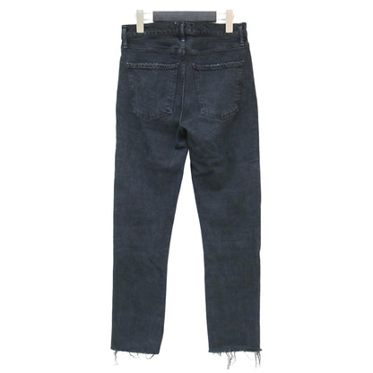 ストレート ダメージ デニム パンツ / スキニー 5ポケット ストレッチ コットン