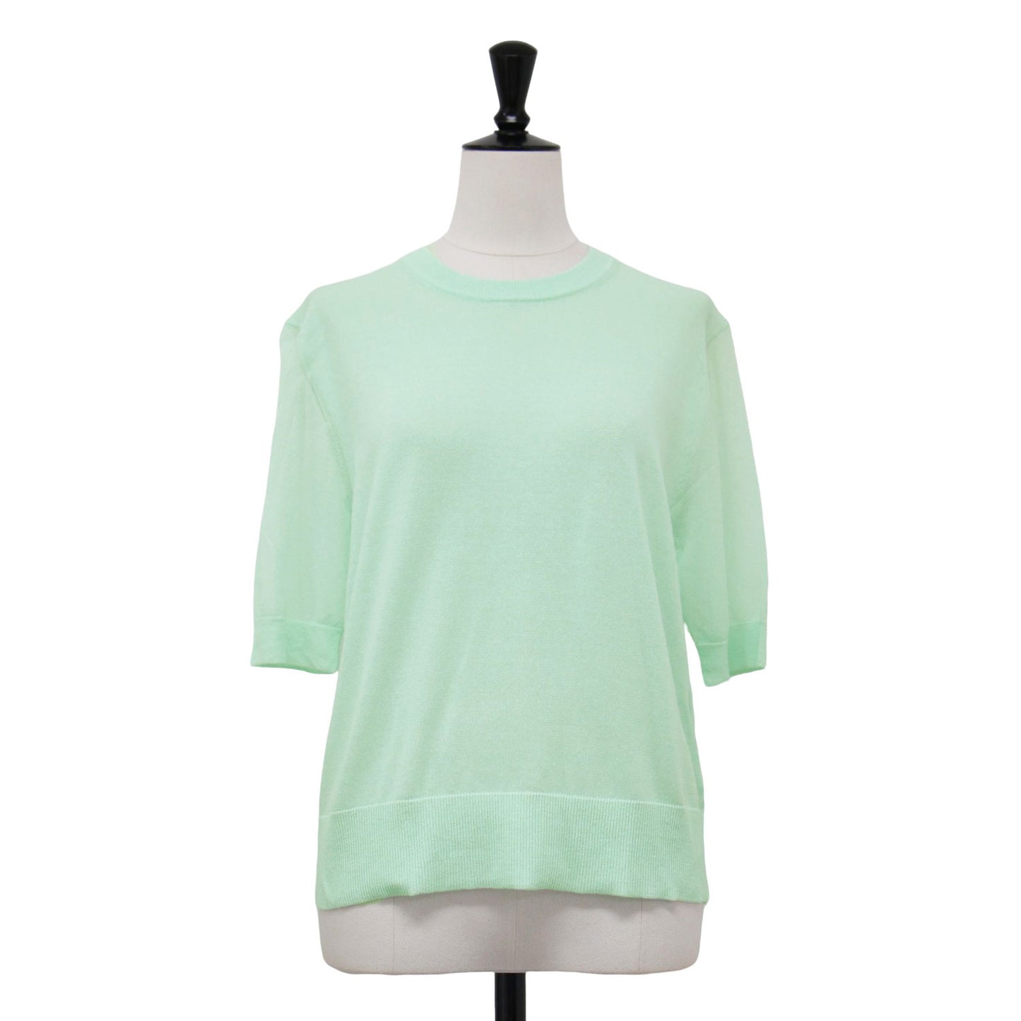 25春夏 シアー 半袖 ニット / Fortuna Harley Sweater セーター プルオーバー コットン リネン ウォッシャブル