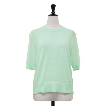 25春夏 シアー 半袖 ニット / Fortuna Harley Sweater セーター プルオーバー コットン リネン ウォッシャブル