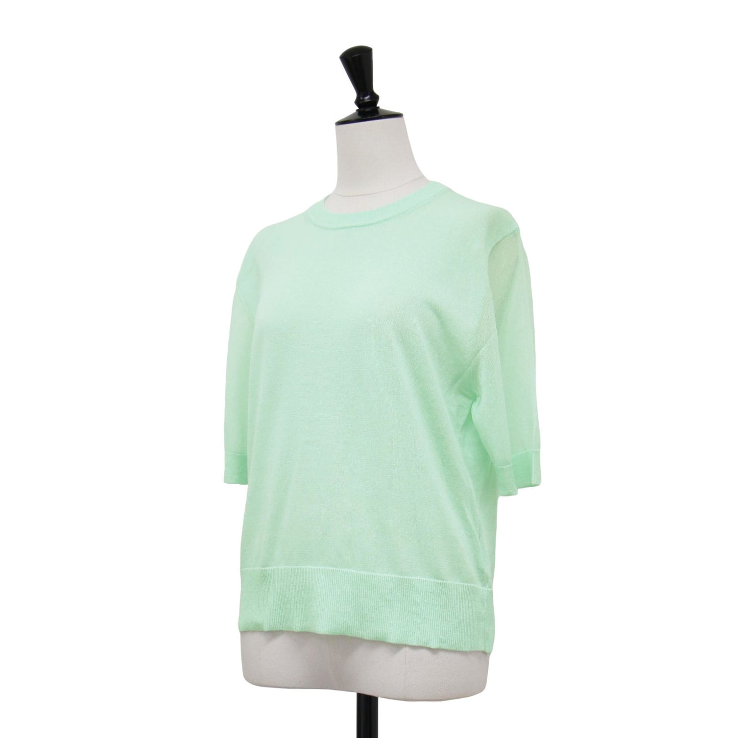 25春夏 シアー 半袖 ニット / Fortuna Harley Sweater セーター プルオーバー コットン リネン ウォッシャブル