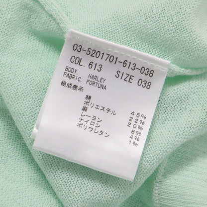 25春夏 シアー 半袖 ニット / Fortuna Harley Sweater セーター プルオーバー コットン リネン ウォッシャブル