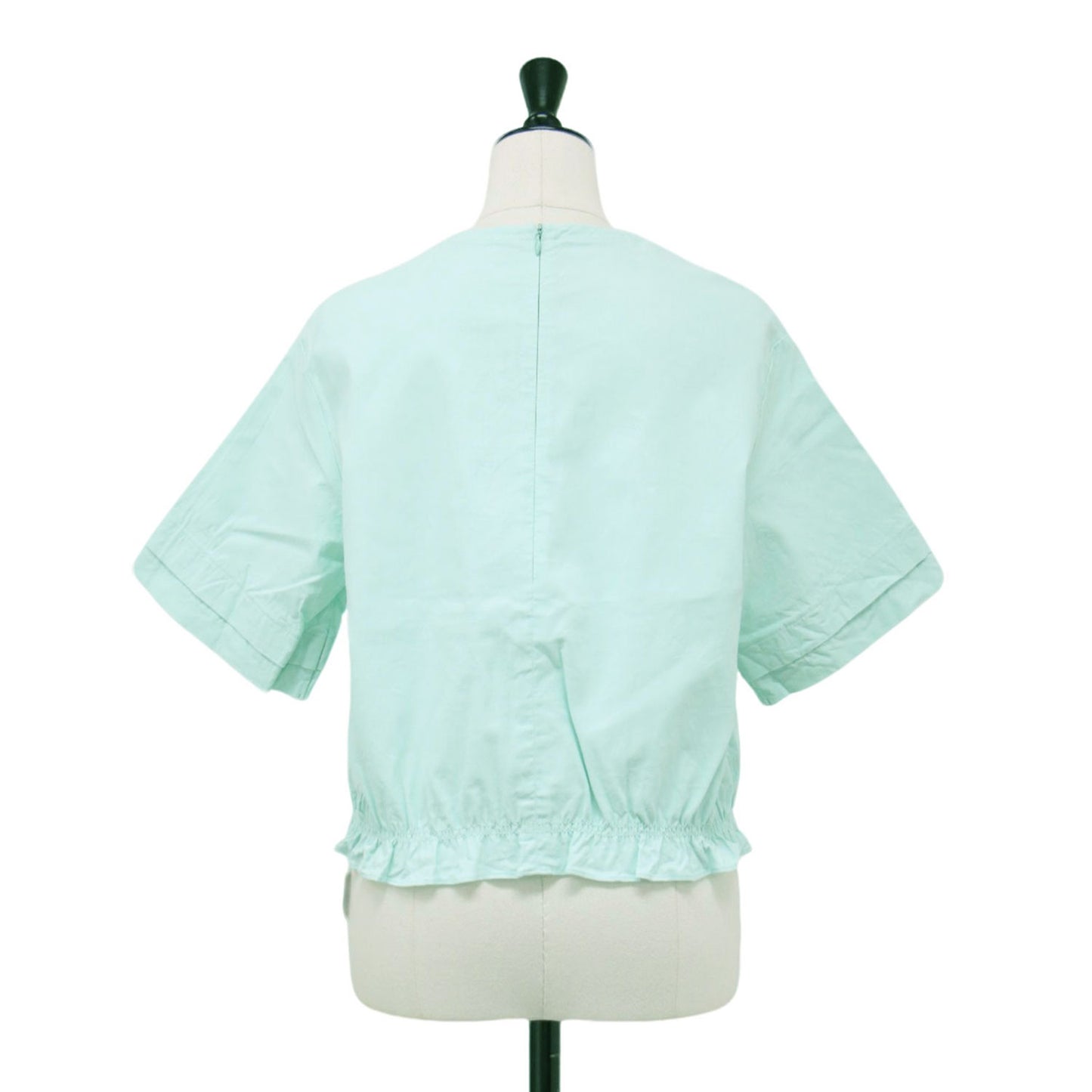 25春夏 ショートスリーブ クルーネック ブラウス / Lush Linen Jenie Blouse 半袖 5分袖 ギャザー ストレッチ ウォッシャブル