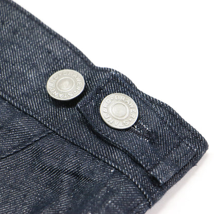 24春夏 デニム サイドベルト パンツ / ワイドパンツ ハイウエスト ツータック センタープレス リネン