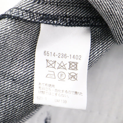 24春夏 デニム サイドベルト パンツ / ワイドパンツ ハイウエスト ツータック センタープレス リネン